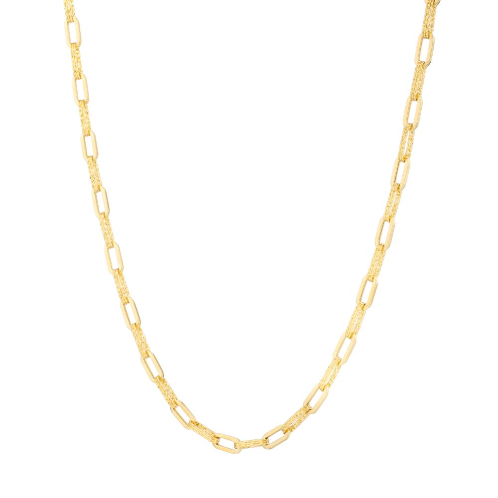 14K 4mm Diamant?Â¬Â© Paperclip Necklace