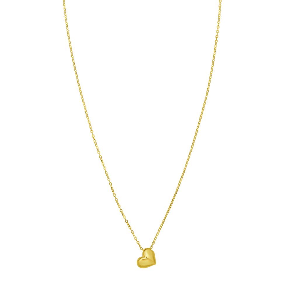 14K Puffed Mini Heart Pendant