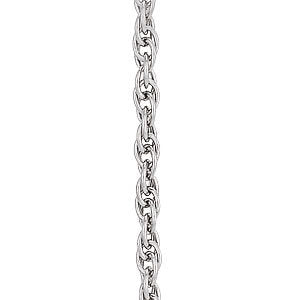 16"" Rope Chain Necklace in Premium Metals