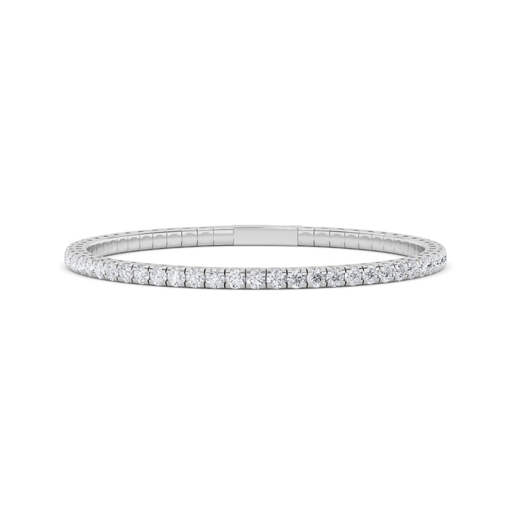 5.5CTW Round Shaped Lab Grown Diamond (GVS)  Bracelet in 14K Gold