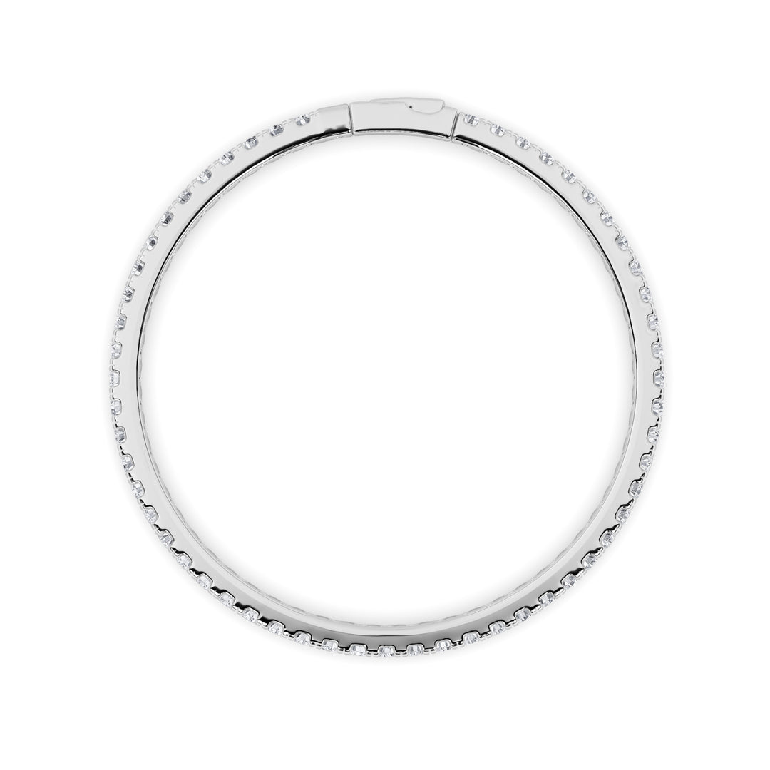 5.5CTW Round Shaped Lab Grown Diamond (GVS)  Bracelet in 14K Gold