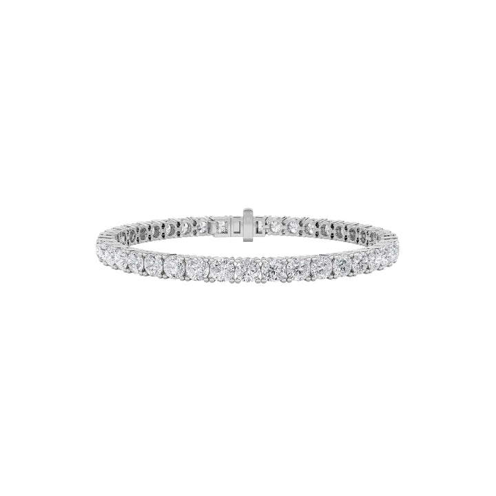 13CTW Round Shaped Lab Grown Diamond (F/VS) Classic Tennis Bracelet in 14K Gold