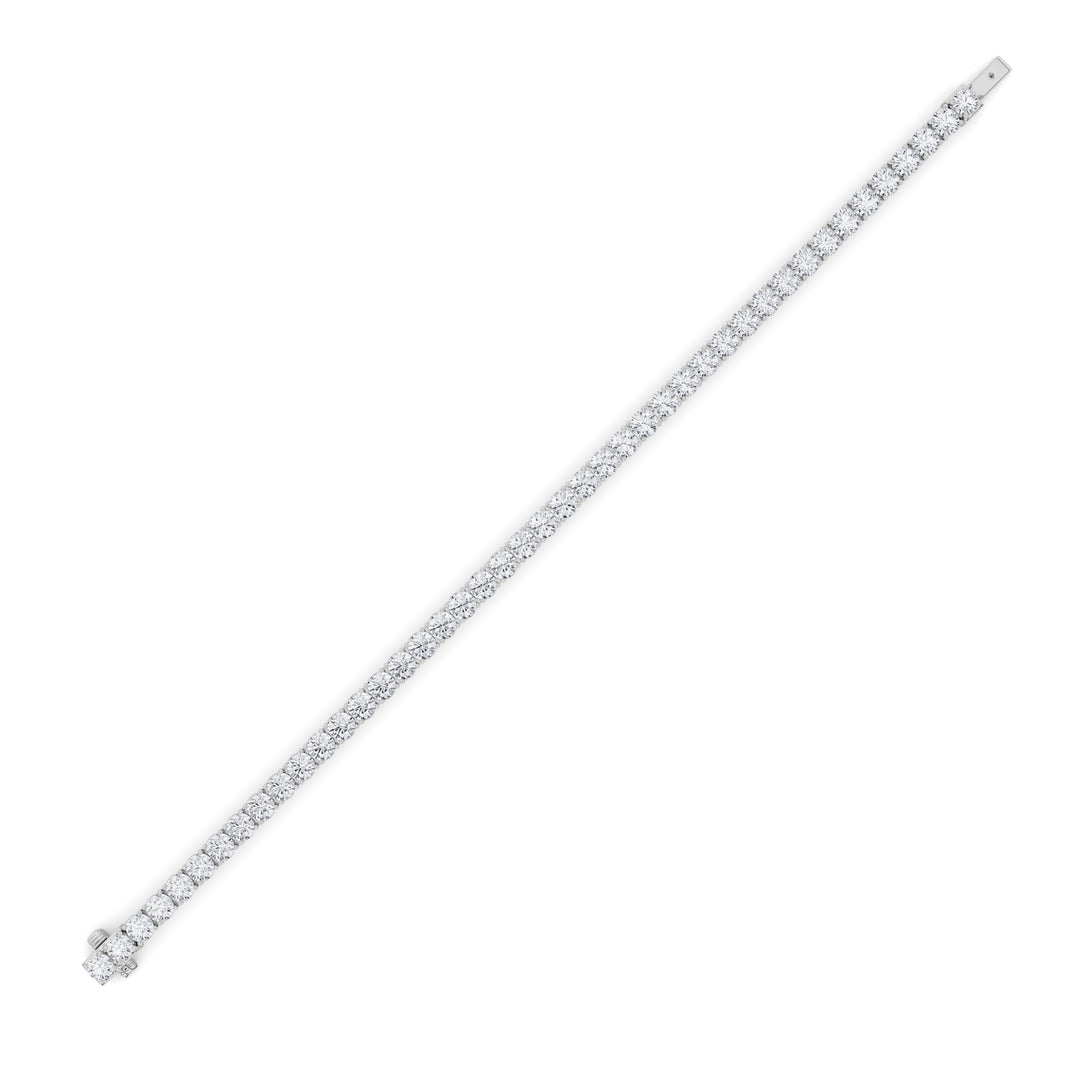 9.5CTW Round Shaped Lab Grown Diamond (F/VS) Bracelet in 14K Gold