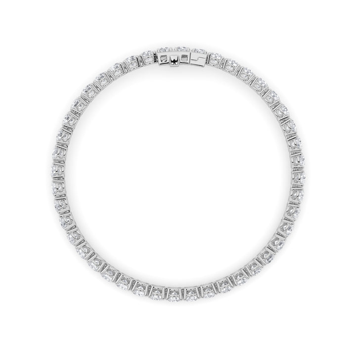 9.5CTW Round Shaped Lab Grown Diamond (F/VS) Bracelet in 14K Gold