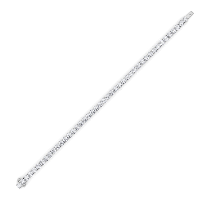 9.5CTW Round Shaped Lab Grown Diamond (F/VS) Bracelet in 14K Gold