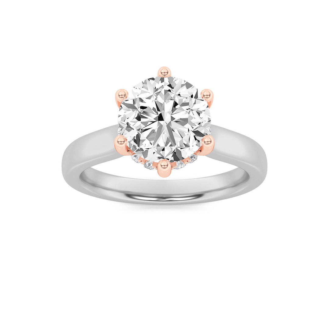 14K White Gold 2ct Lab Diamond Solitaire Ring