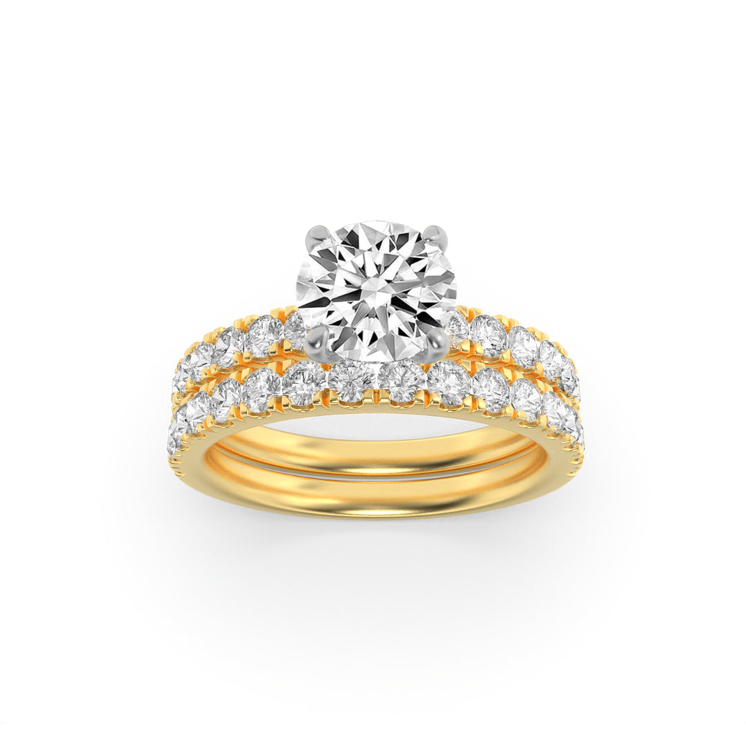 14K White Gold 2ct Lab Diamond Oval Solitaire Ring