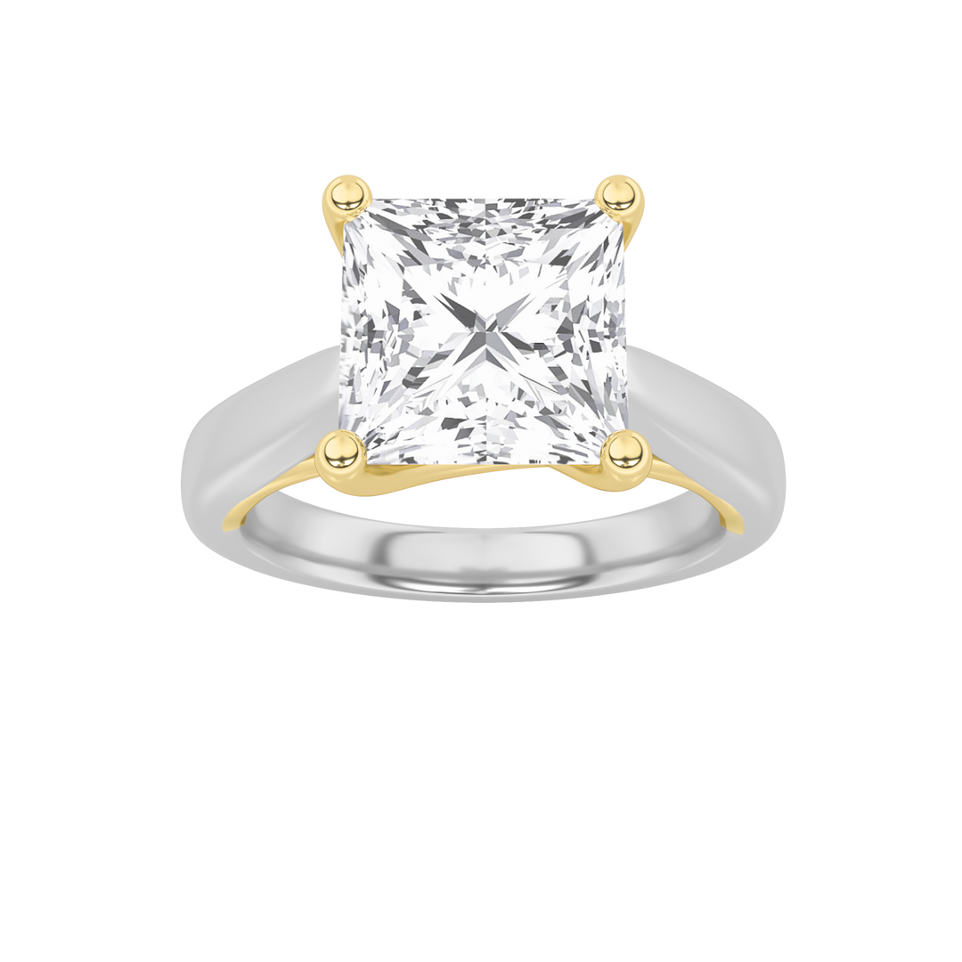 14K WY 1.1ct Lab Diamond Solitaire Ring