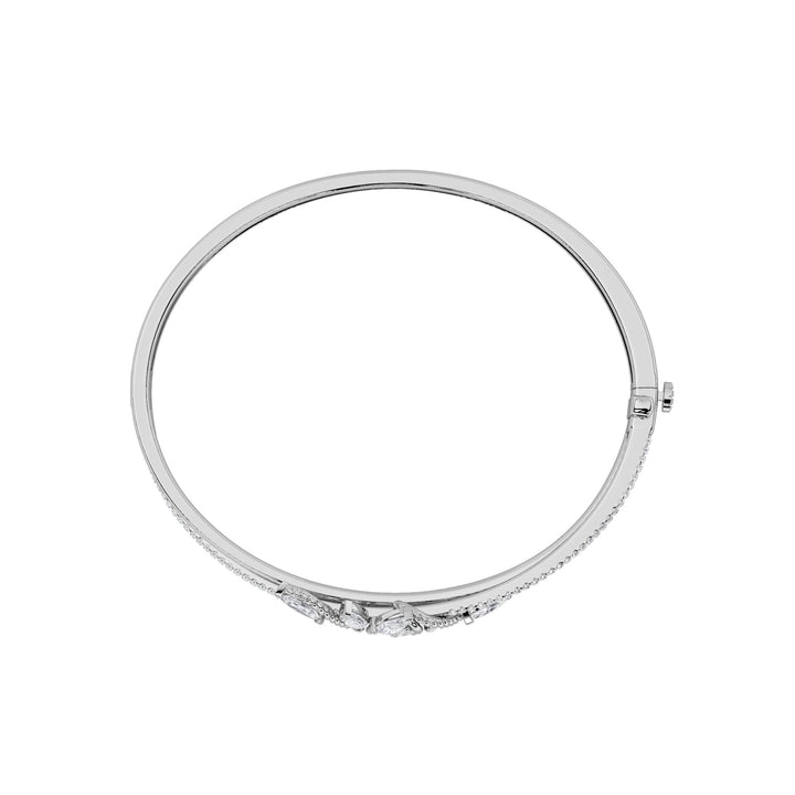 2CTW Marquise Shaped Lab Grown Diamond (F/VS) Bracelet in 14K Gold