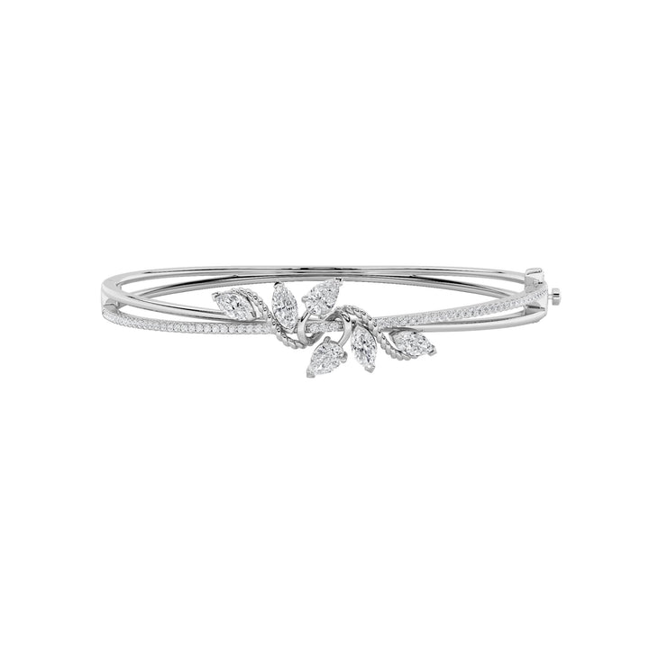 2CTW Marquise Shaped Lab Grown Diamond (F/VS) Bracelet in 14K Gold