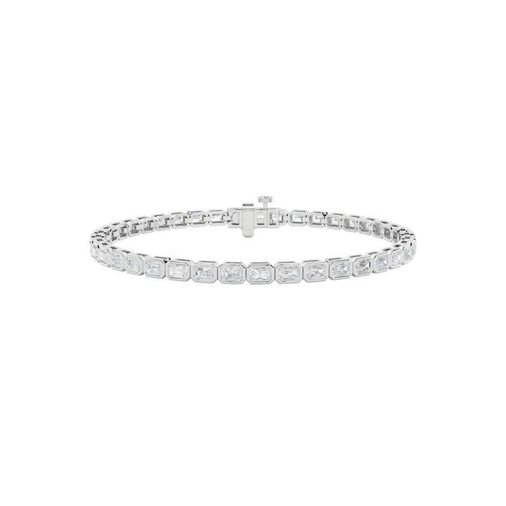 10cttw Emerald Lab Grown Diamond (F/VS ) Bracelet in 14K Gold