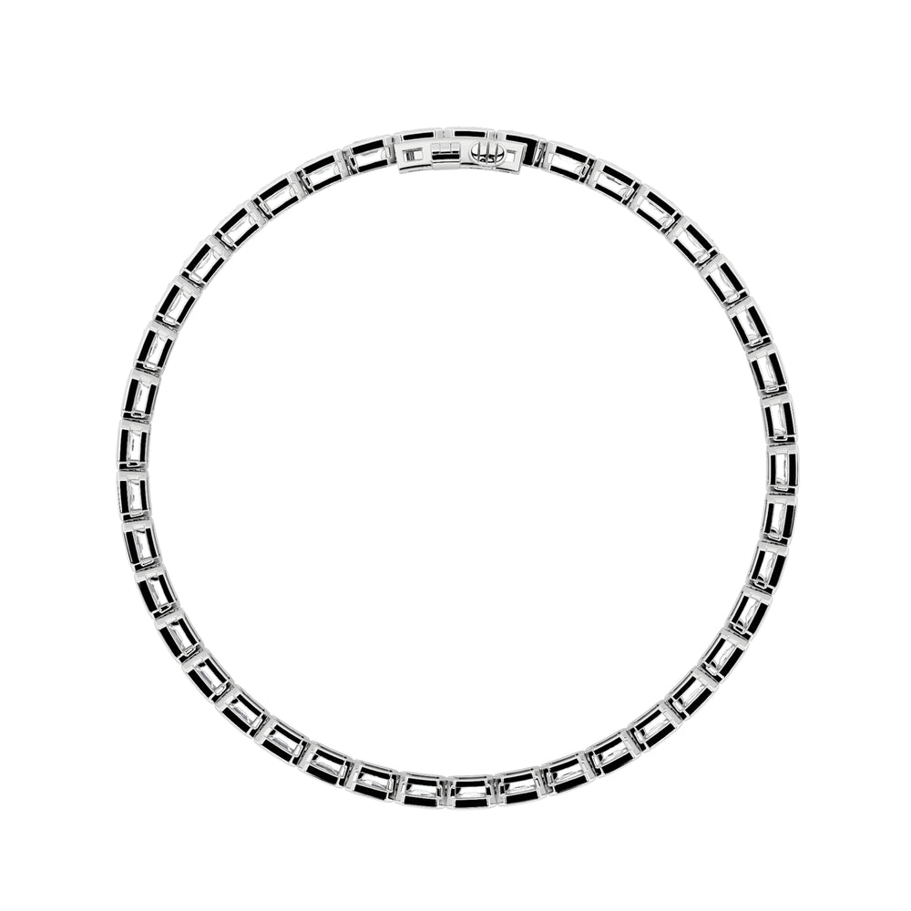 10cttw Emerald Lab Grown Diamond (F/VS ) Bracelet in 14K Gold