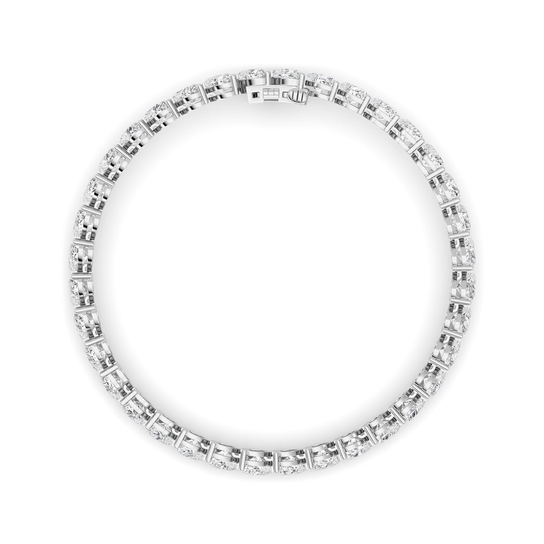 18CTW Heart Lab Grown Diamond (F/VS ) Bracelet Bracelet in 14K Gold