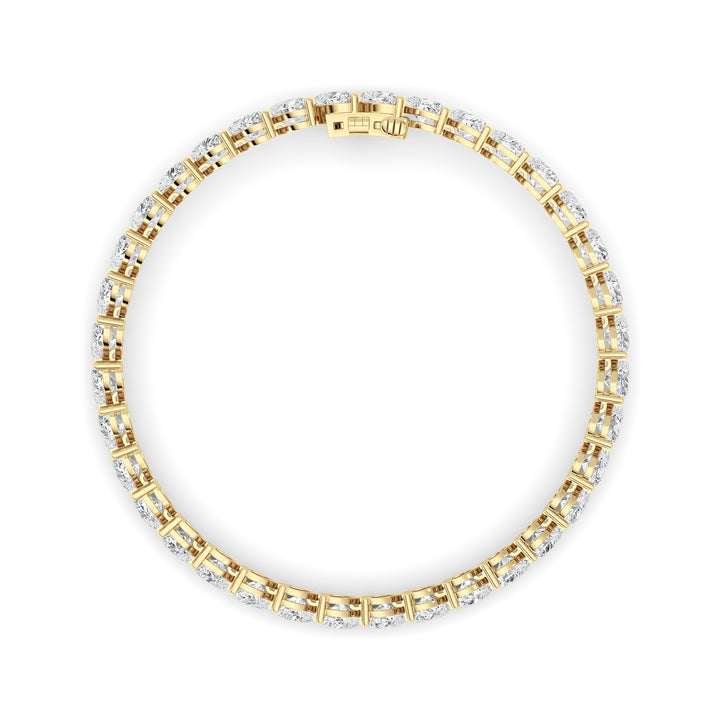 18CTW Heart Lab Grown Diamond (F/VS ) Bracelet Bracelet in 14K Gold