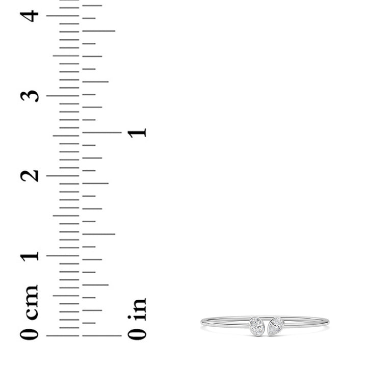 2CTW Oval Shaped Lab Grown Diamond (F/VS) Bracelet in 14K White Gold