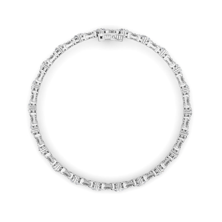 7CTW Round Lab Grown Diamond (F/VS ) Bracelet in 14K Gold