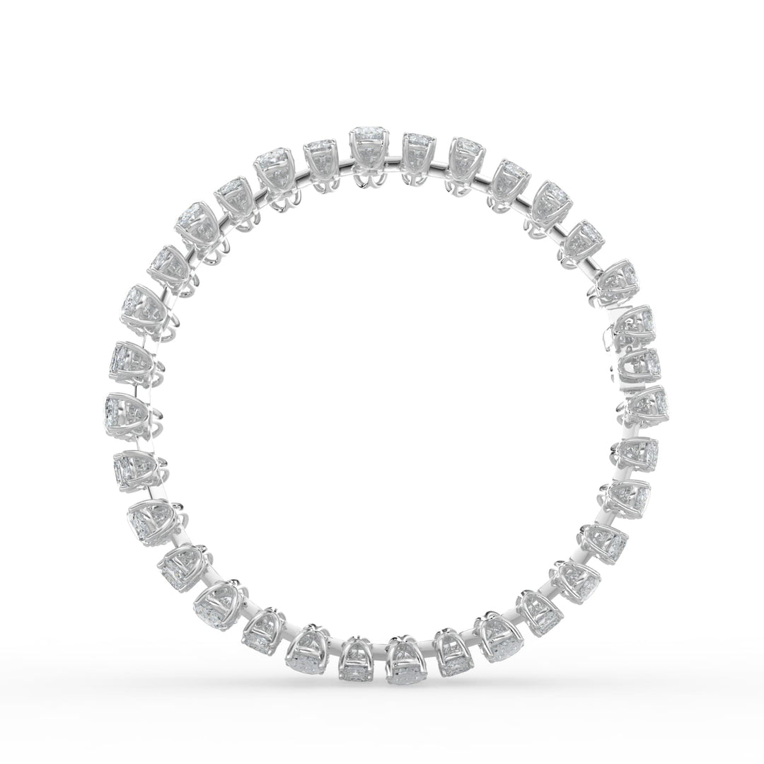 34.5CTW Mix Shaped Lab Grown Diamond (F/VS) Bracelet in 14K Gold