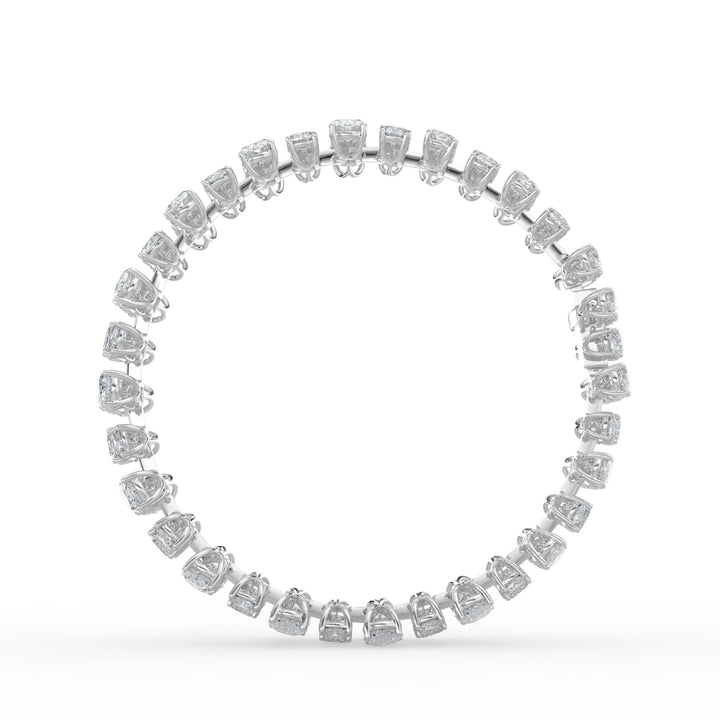 34.5CTW Mix Shaped Lab Grown Diamond (F/VS) Bracelet in 14K Gold