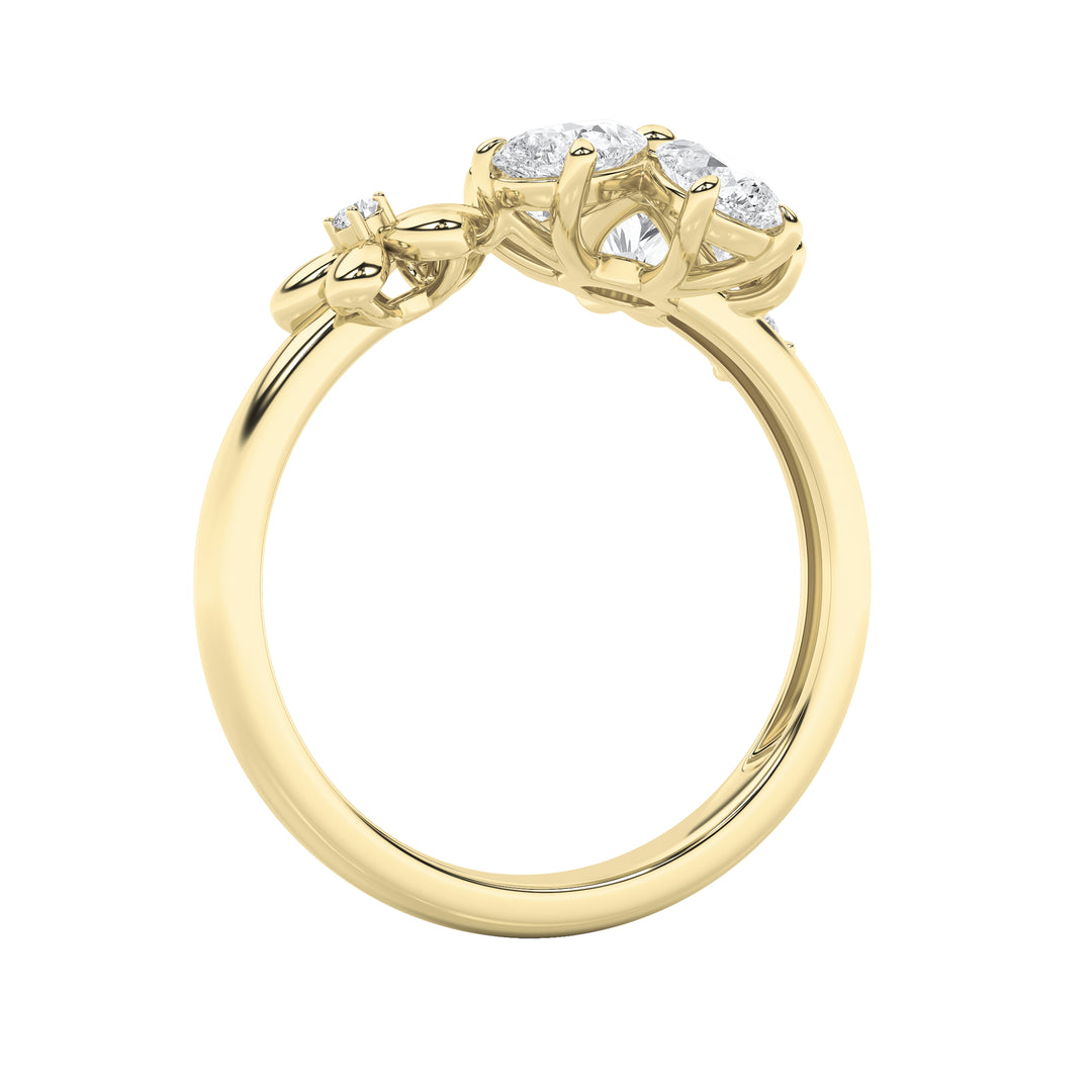 5.4CTW Mix Shaped Lab Grown Diamond (F/VS) Bracelet in 14K Gold - Size 6