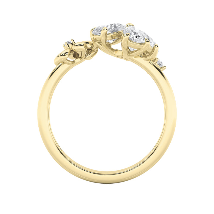 5.4CTW Mix Shaped Lab Grown Diamond (F/VS) Bracelet in 14K Gold - Size 6