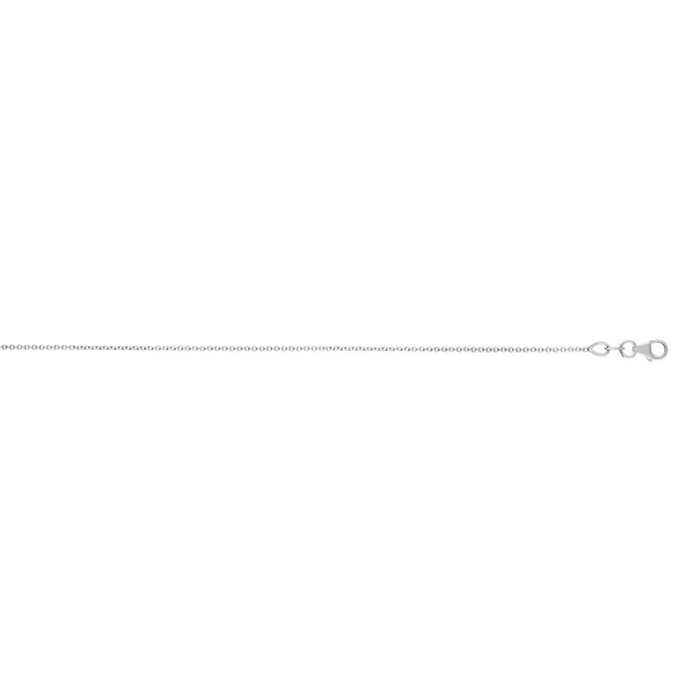 18K Gold 1.0mm Extendable Cable Chain