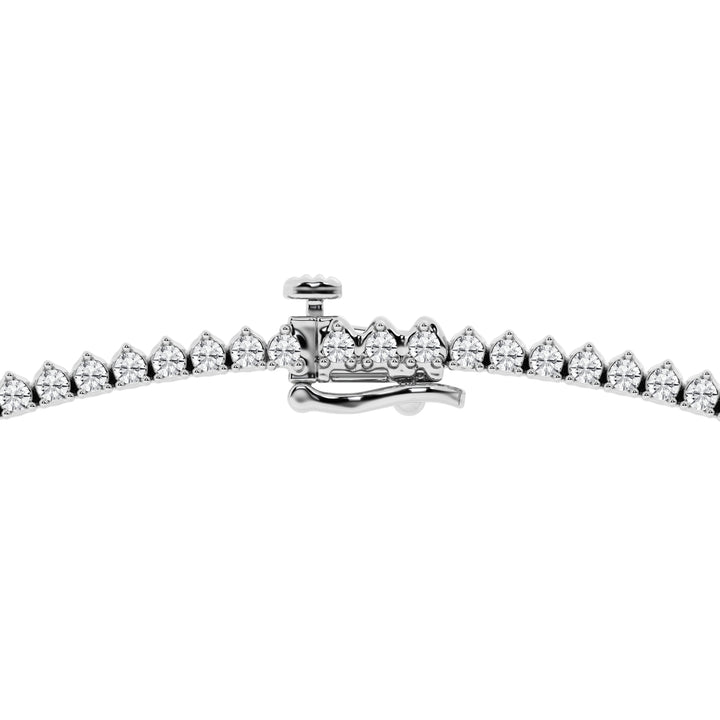 15 Carat Lab Diamond Rivera Necklace in 14K White Gold