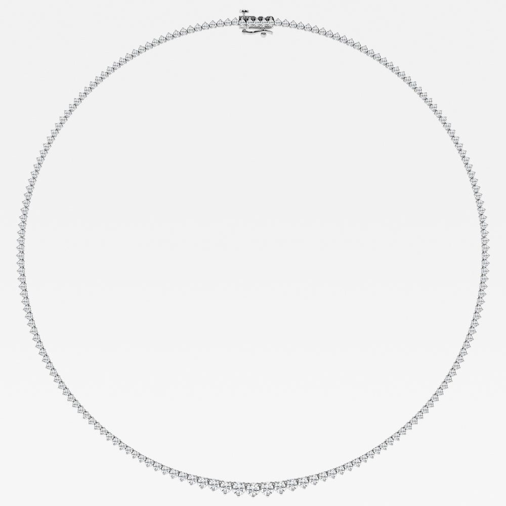 14K White Gold Lab Diamond Rivera Pendant Necklace