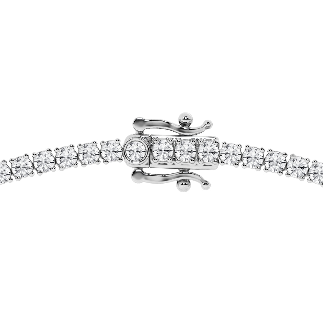 14K White Gold 10ct Lab Diamond Tennis Necklace