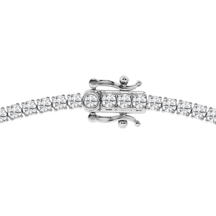 14K White Gold 10ct Lab Diamond Tennis Necklace