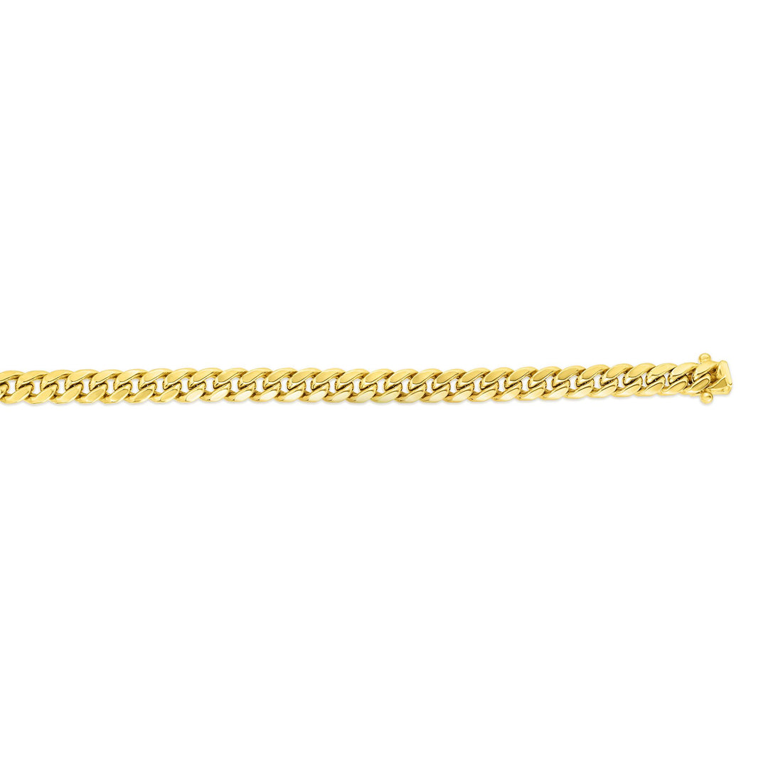 14K Gold 24"" 6.1mm Semi-Solid Classic Miami Cuban