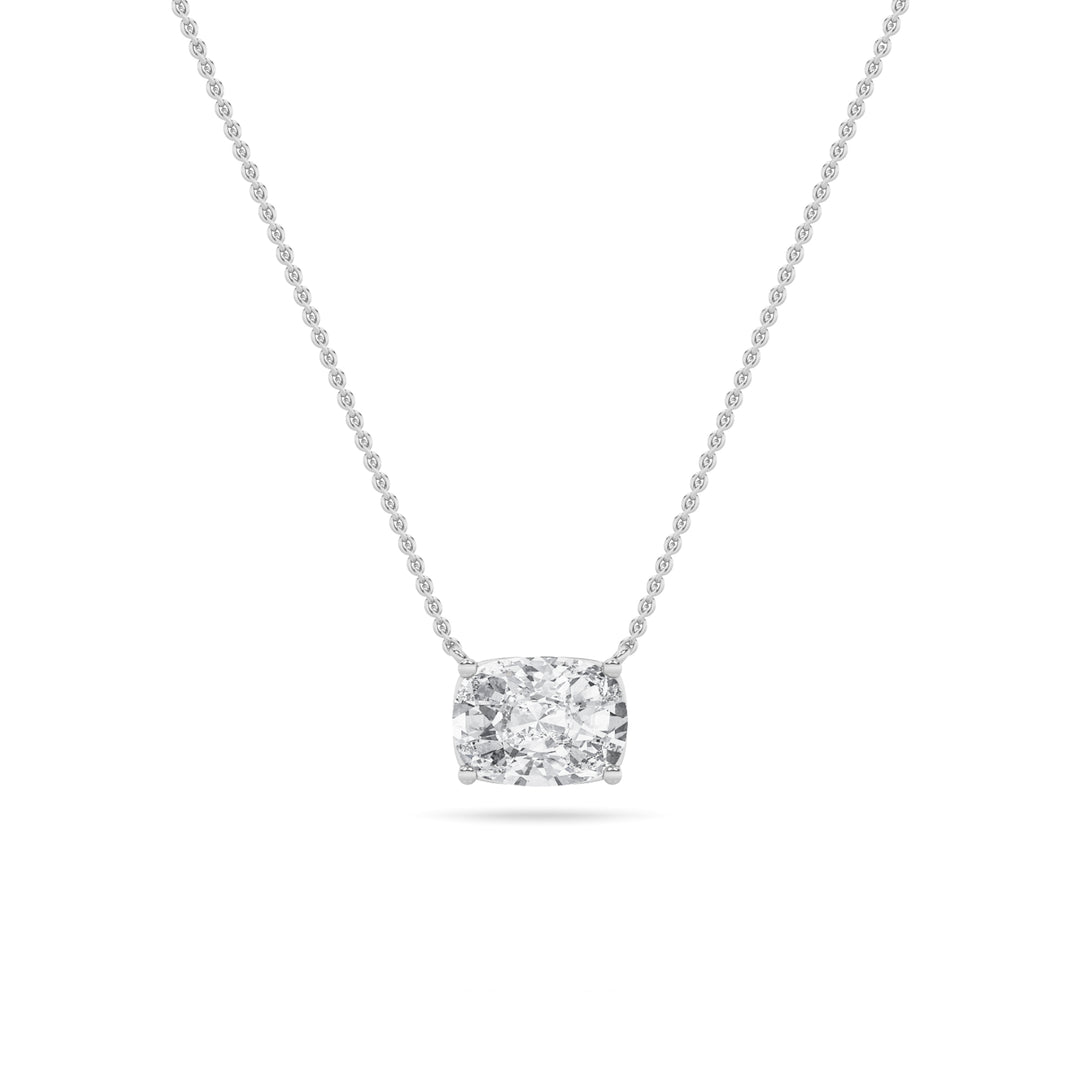 14K White Gold 2.6ctw G Color Lab Diamond Pendant