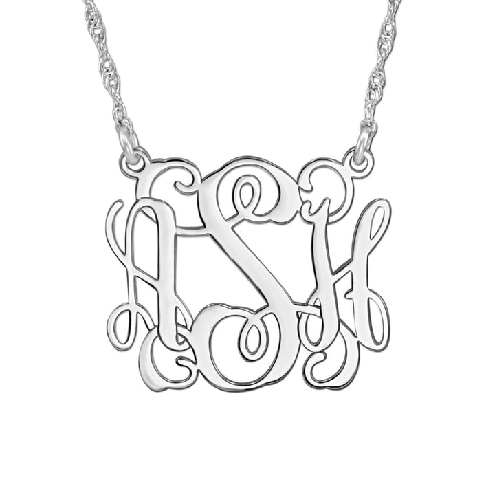 14K White Gold Personalized Fashion Pendant