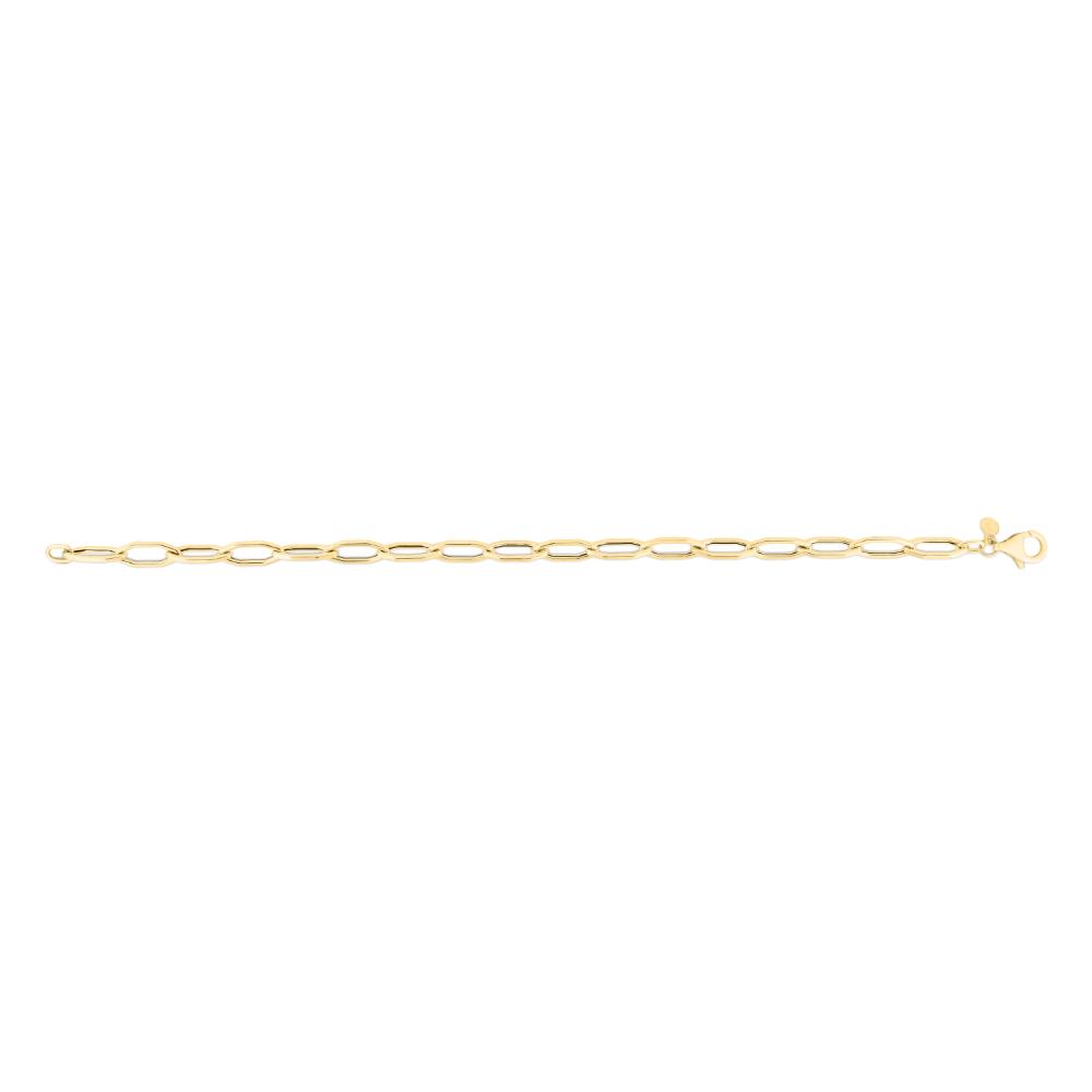 14K Gold Hexagon Link Chain
