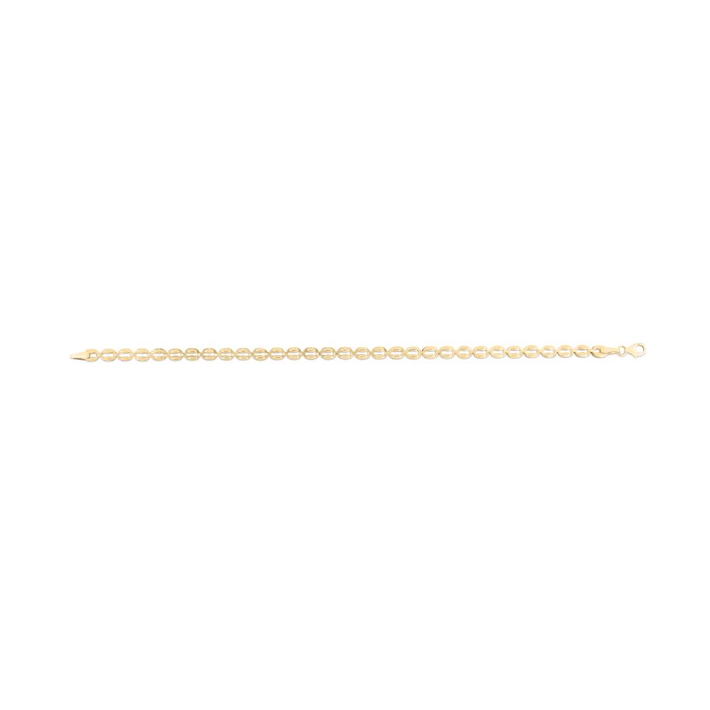 14K Gold Oval Link Necklace