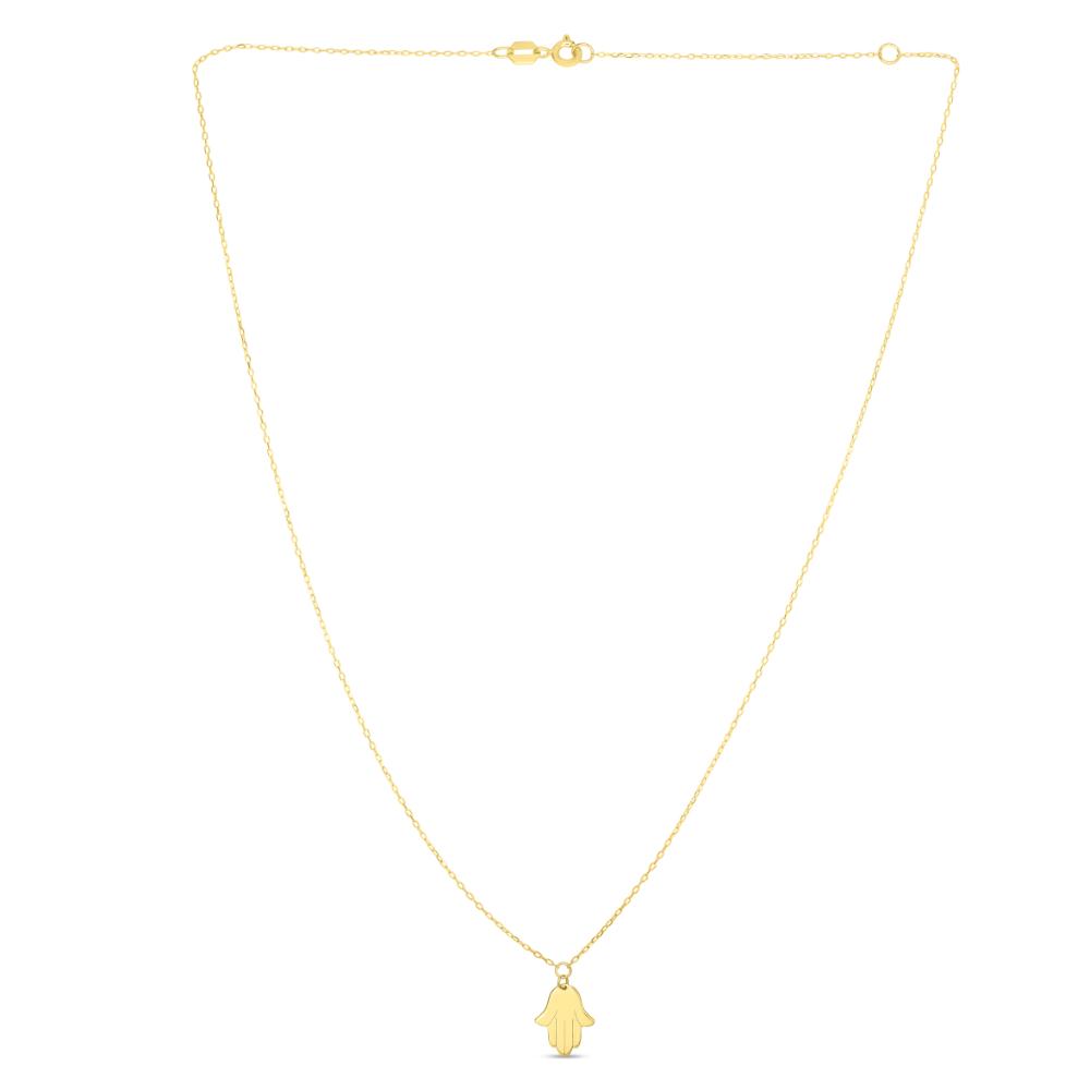14K Gold Hamsa Necklace