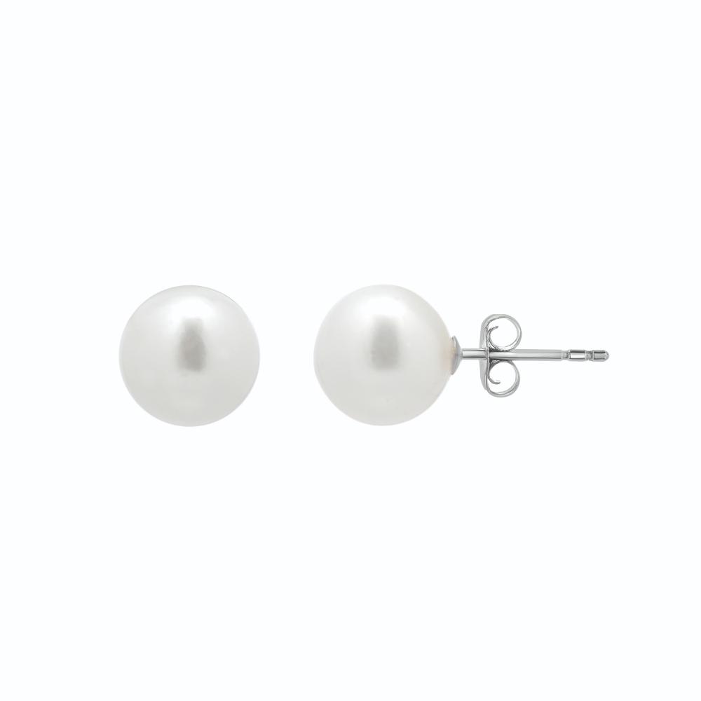 14K Gold 8MM Pearl Stud Earring