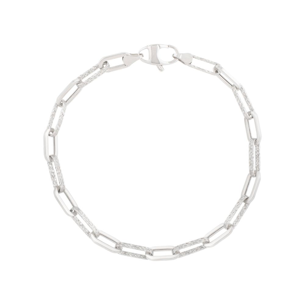 14K 4mm Diamant?Â¬Â© Paperclip Bracelet