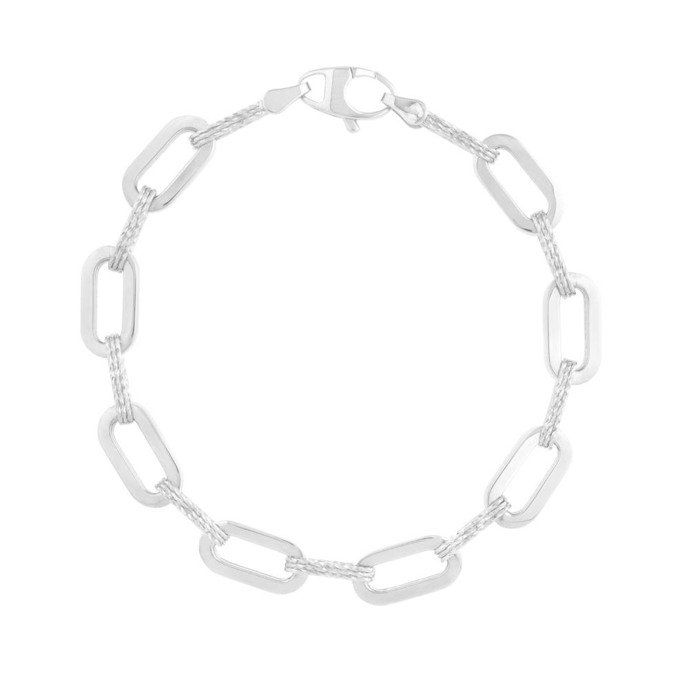 14K 7mm Diamant?Â¬Â© Paperclip Bracelet