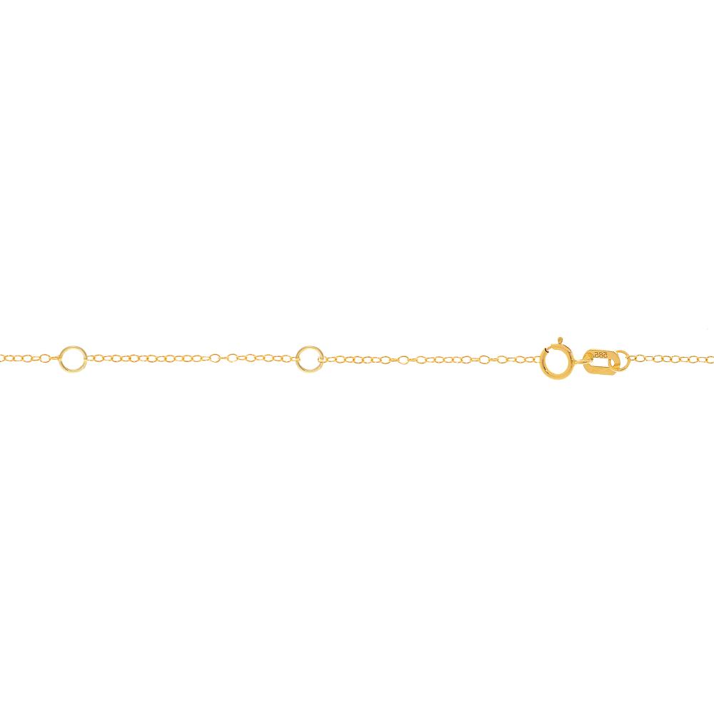 10K Gold 1.3mm Extendable Piatto Chain